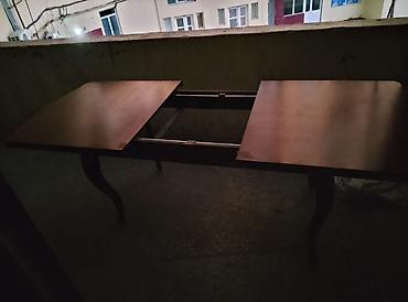 klassik: Ağacdan hazırlanmış klassik yemək masası - Material: təbii ağac — 2