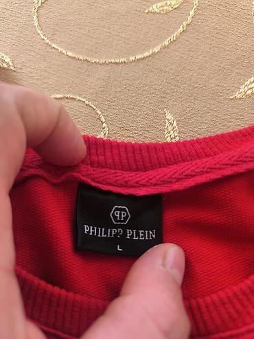 philip plein: Futbolka, Philipp Plein, L, rəng - Qırmızı — 2