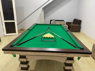 Bilyard masaları: - Rus bilyardı klassik stol. - Üzəri Mərmərdən dir. - Möhkəm — 7