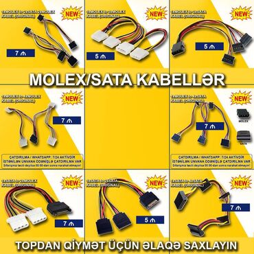 4 k hdmi kabel: Kabellər "Molex/SATA" 🚚Metrolara və ünvana çatdırılma var