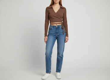 bluzka nirvana h m: H&M, Топ жіночий, розмір L