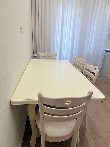 Mətbəx üçün, İşlənmiş, Kvadrat masa, 4 stul lalafo.az -da Mətbəx üçün, İşlənmiş, Kvadrat masa, 4 stul