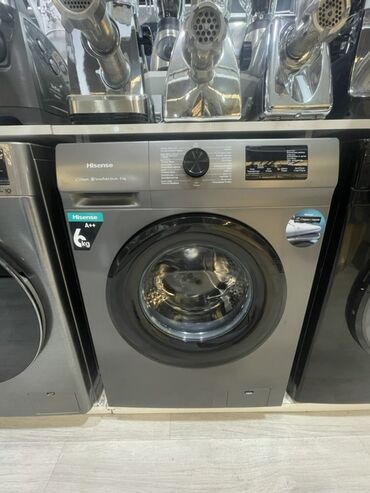 Su qızdırıcı kranlar: Paltaryuyan maşın Hisense, 6 kq, Yeni, Avtomat, Qurutmasız, Kredit yoxdur, Pulsuz çatdırılma