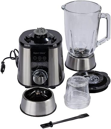 blender dessini: Super Crest STC-8052 2‑in‑1 blender Xüsusiyyətlər: - Güc: 600 W - 2 — 3