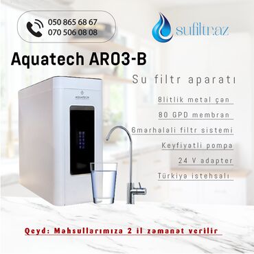 soyducu su: Su filtri ARO3-B (Pompalı 6 aşamalı 3,2 Tank) Digital ekranlı su