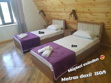 gence matras: Tək nəfərlik çarpayı – müxtəlif model və rənglər - Düz xətli, müasir — 2