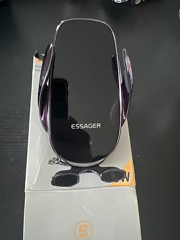 saipa salon: ESSAGER avtomobil üçün simsiz şarjlı telefon tutacağı – 15W - Brend — 1