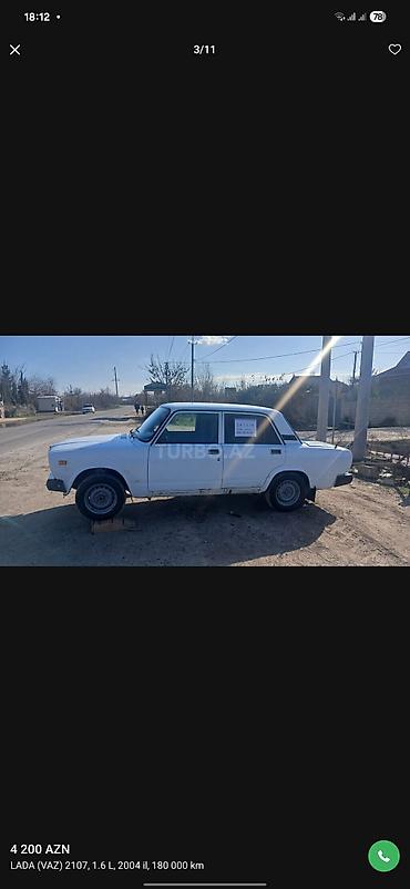 niva siti satilir: VAZ (LADA) 2107: 1.6 l | 2004 il 180000 km Sedan — 3