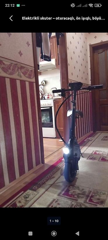 sukuter: Elektrikli skuter – oturacaqla, güclü işıq və böyük displeylə - — 6