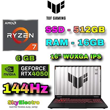 asus a15: Yeni ASUS TUF Gaming, 16 ", AMD Ryzen 7, 512 GB, Ödənişli çatdırılma, Rayonlara çatdırılma, Ünvandan götürmə — 1