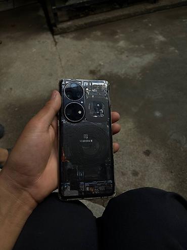изогнутый: Huawei P50 Pro, Б/у, 256 ГБ, цвет - Черный, 2 SIM — 1