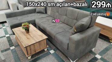Mətbəx mebeli: Künc divan, Qonaq otağı üçün, Bazalı, Açılan, Kitab