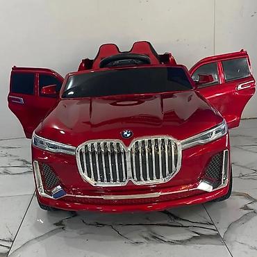 Uşaq üçün elektrik maşınları: Yeni! Kompakt uşaq yolsuzluq avtomobili BMW X7 qara laklı parlaq — 4