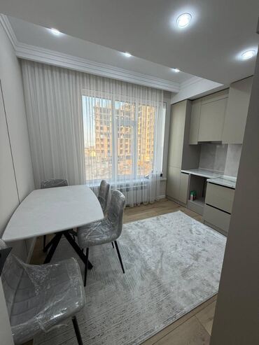 квартира берилет салиева алматинка: 1 комната, 44 м², Элитка, 3 этаж, Дизайнерский ремонт