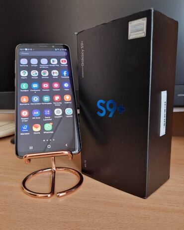 samsung galaxy s6 edge plus: Samsung Galaxy S9 Plus, rəng - Boz, Simsiz şarj