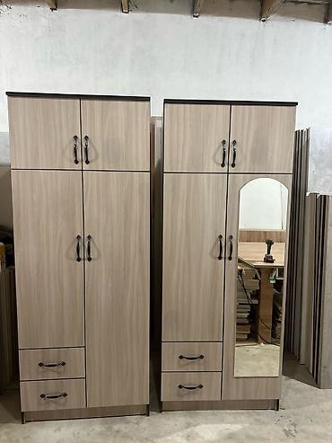 Шифоньеры, шкафы для одежды: Шкаф новый шкафы с зеркалом 8500 ширина 80см глубина 47см высота 2 — 3