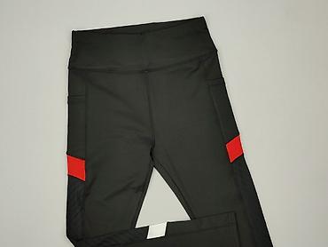 czarne dresy: Legginsy Sportowe damskie, rozmiar L — 1