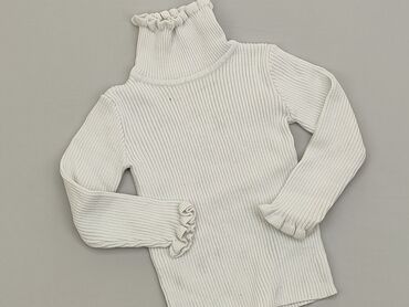 Swetry: Sweter 3 lata, wzrost - 98 cm., stan - Dobry, wzór - Jednolity kolor, kolor - Biały