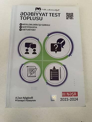 Тесты: Məhsul: “Ədəbiyyat Test Toplusu” – III nəşr (2023–2024) Təsvir: - — 1