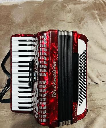 Аккордеоны: Аккордеон Weltmeister Stella, красный перламутровый корпус — 8