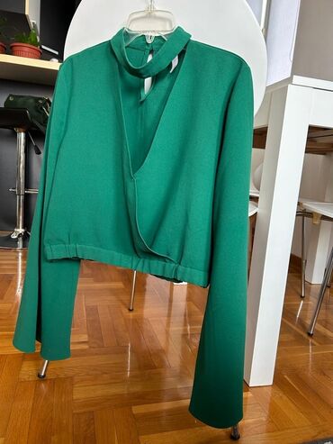 bluza iz turske: Zara, M (EU 38), Jednobojni, bоја - Zelena