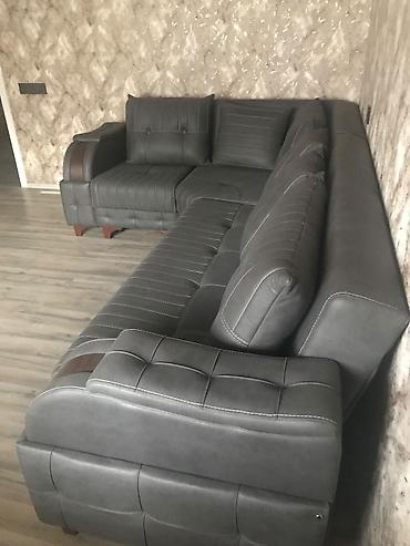 Ev üçün mebel: Künc divan, Yeni, Açılan, Bazalı, Süni dəri — 1