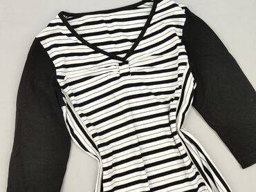 bluzka czarna z dekoltem v: Жіноча блуза, розмір S