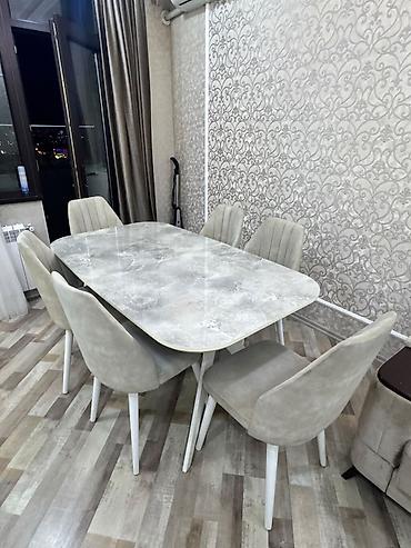 350 Azn Masa dəsti Mdf açılır 6 oturacaqlı Ünvan Neftçilər