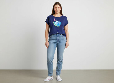 czarna koszulka reserved: Endo, T-shirt damski, rozmiar XL