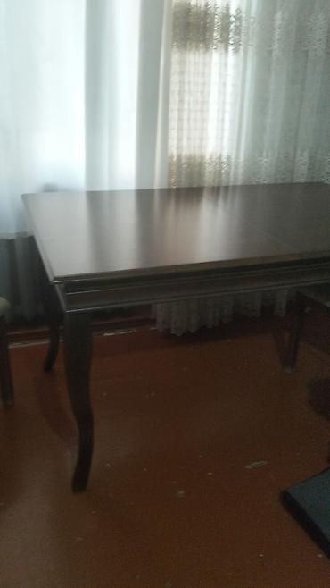svabra taxta: Klassik üslubda taxta yemək/otaq masası - Material: təbii ağac — 1