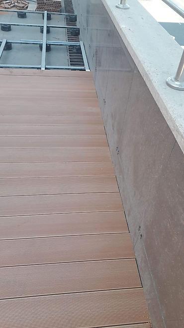 Другие строительные материалы: Террасное покрытие из ДПК (деревокомпозит) с монтажом на регулируемые — 27