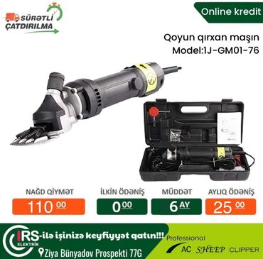 qoyun qırxan maşın qiyməti: Qoyun qırxan maşın. İlkin ödənişsiz tək şəxsiyyət vəsiqəsi ilə