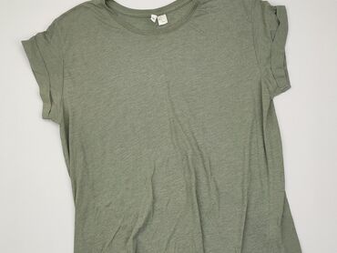 bluzki khaki damskie: T-shirt, M, stan - Dobry