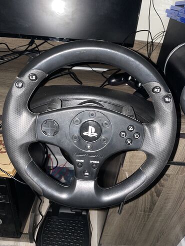 Аксессуары для консолей: Игровой руль для PlayStation 4 и 3 и также на пк В комплекте сам руль