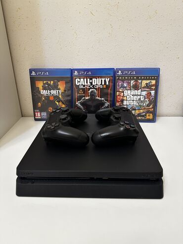 plesteyşn 3: PlayStation 4 Slim 500GB. İdeal, təmiz, səliqəli vəziyyətdədir. Təzə