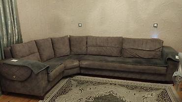islenmis divan: Угловой диван, Б/у, Раскладной, С подъемным механизмом, Ткань, Нет доставки — 1