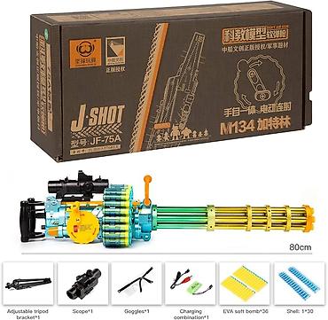 kopuklu silah: Uşaqlar üçün M134 Gatling Oyuncaq Suarpa Tüfəngi (J-SHOT JF-75A) - — 3