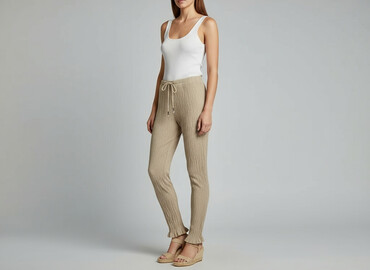 zara spodnie jedwabne: Zara, Material trousers for women, size M