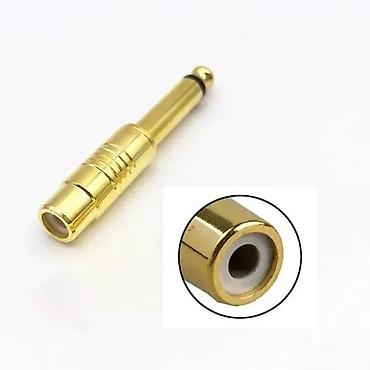 him rs: ADAPTER RCA ČINČ ŽENSKI NA 3.5 MM MUŠKI MONO METALNI | — 1