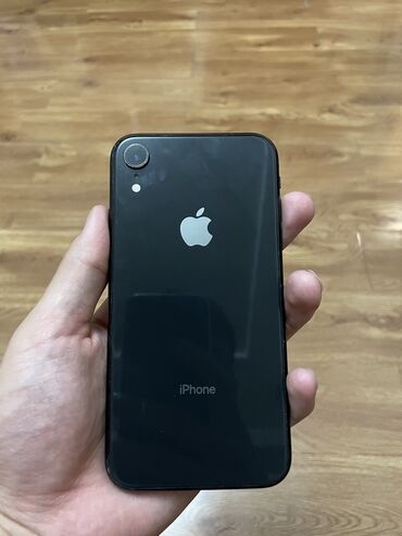 телефону айфон: IPhone Xr, Колдонулган, 64 ГБ, Jet Black, Каптама, 81 %
