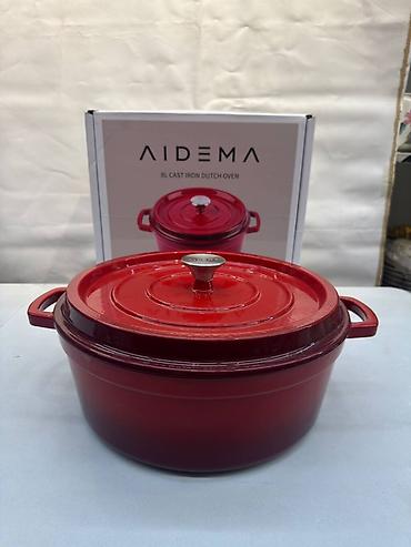 Чугунная утятница AIDEMA 8 л - Объем: 8 литров — подходит для