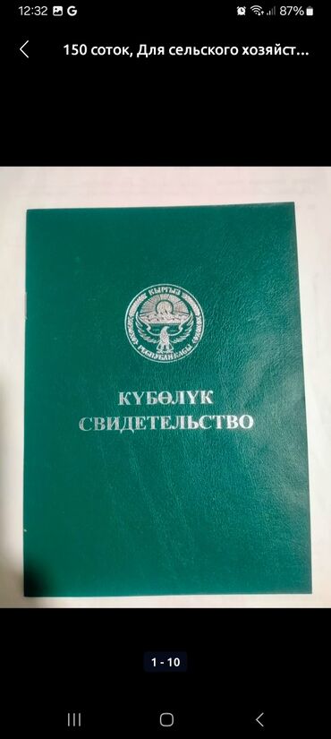 дом село байтик: 1600 соток, Для сельского хозяйства, Договор купли-продажи