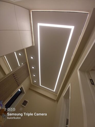 Другие строительные материалы: Натяжной потолок теневой, парящий профиль, стройный карниз, световой — 6