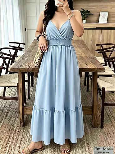 kamel sako: Haljina maxi na tregere – Emi Moda, Made in Italy

- oznaka E — 3
