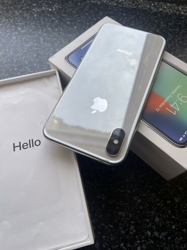 Apple iPhone: IPhone X, 64 ГБ, Синий, Face ID