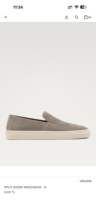 Мокасины и лоферы: Лоферы, 42, Massimo Dutti, Новый, цвет - Серый, Бесплатная доставка — 2