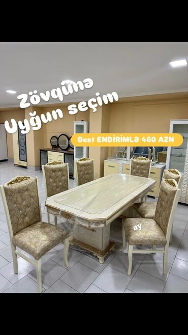 Mebel: Qonaq otağı üçün, Yeni, 6 stul