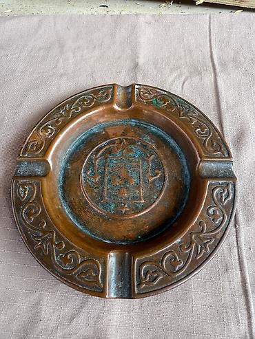 külqabi: Bürünc külqabı – klassik relyef naxışlı - Material: bürünc (tünd — 5