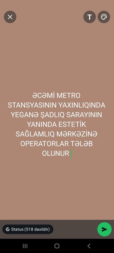 günlük is elanları bakı: Оператор Call-центра требуется, Любой возраст
