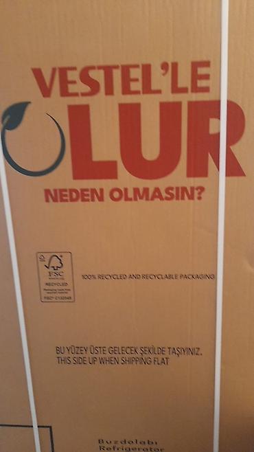 sire ceken: Yeni 2 qapılı Vestel Soyuducu Satılır, rəng - Ağ — 2